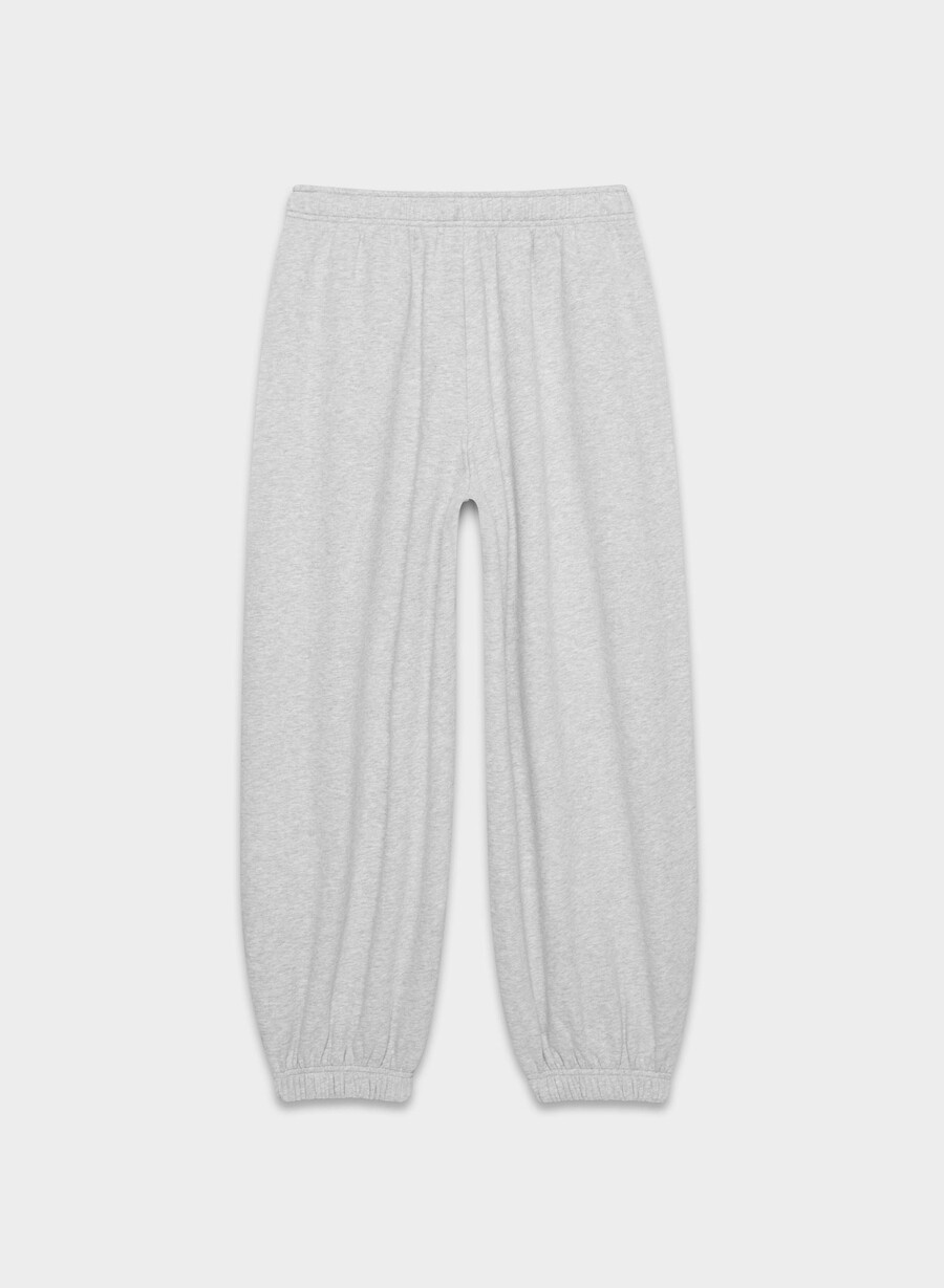 jogger mega balloon in felpa comoda heather chrome