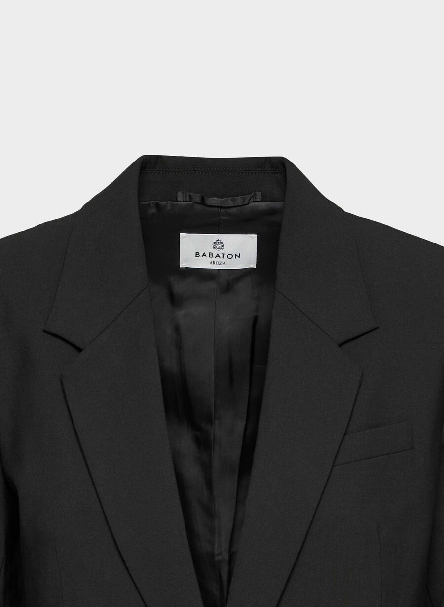 produttore blazer in lana nero