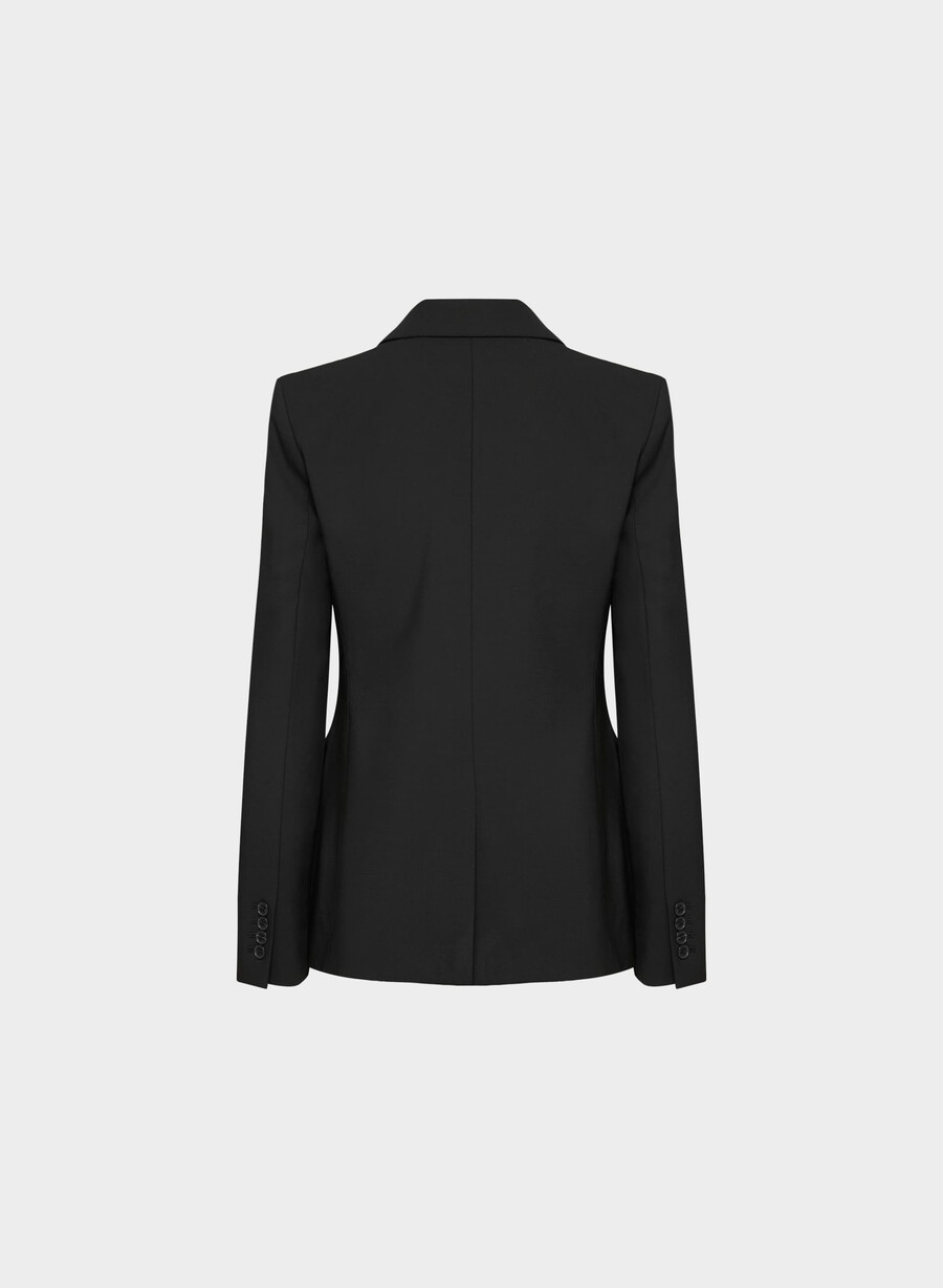 produttore blazer in lana nero