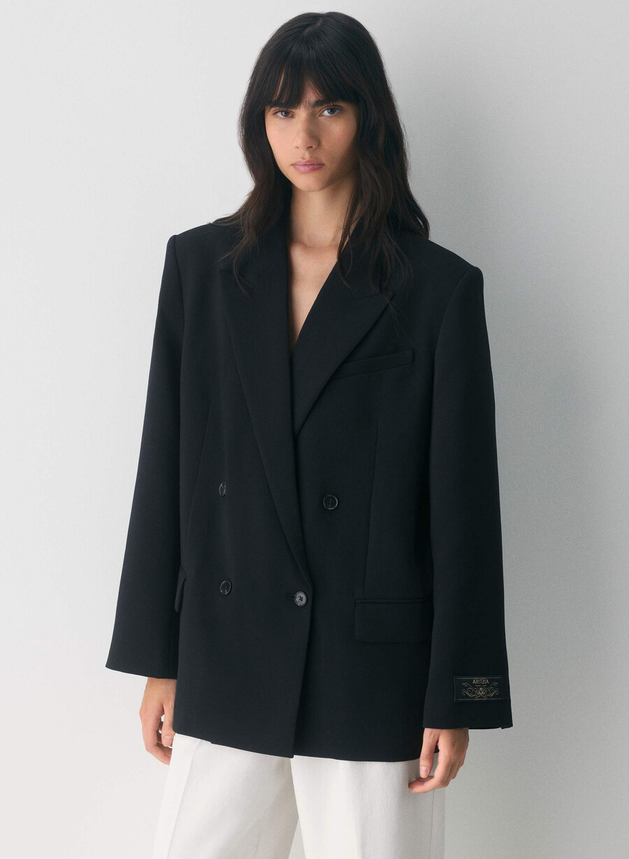 garret blazer - crepette nero