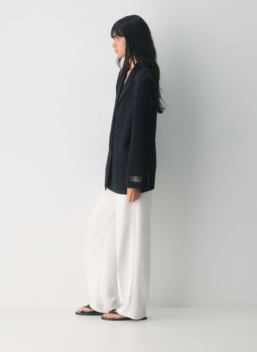garret blazer - crepette nero