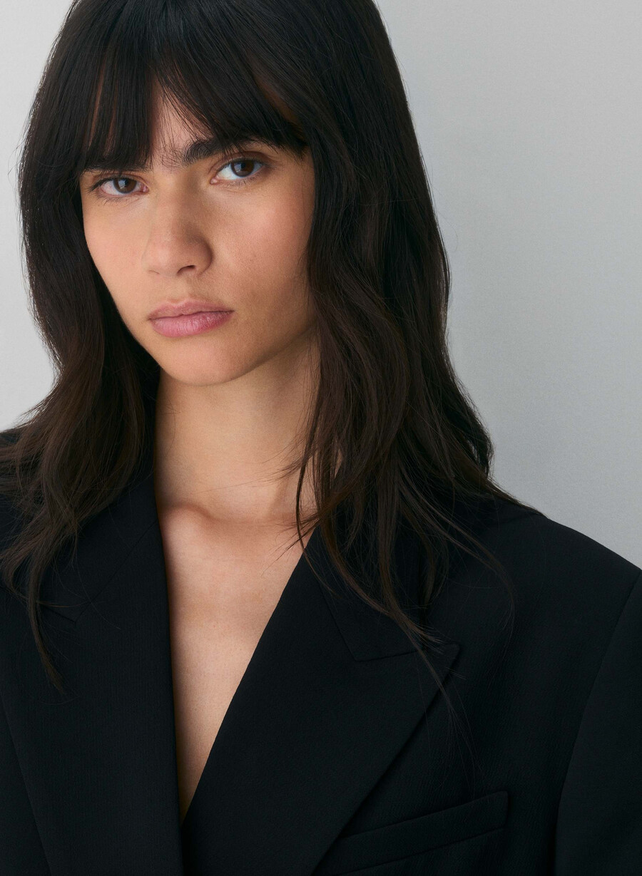 garret blazer - crepette nero