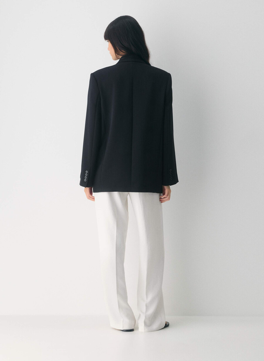 garret blazer - crepette nero