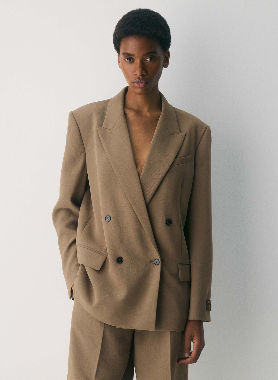 blazer garret - crepette folio marrone