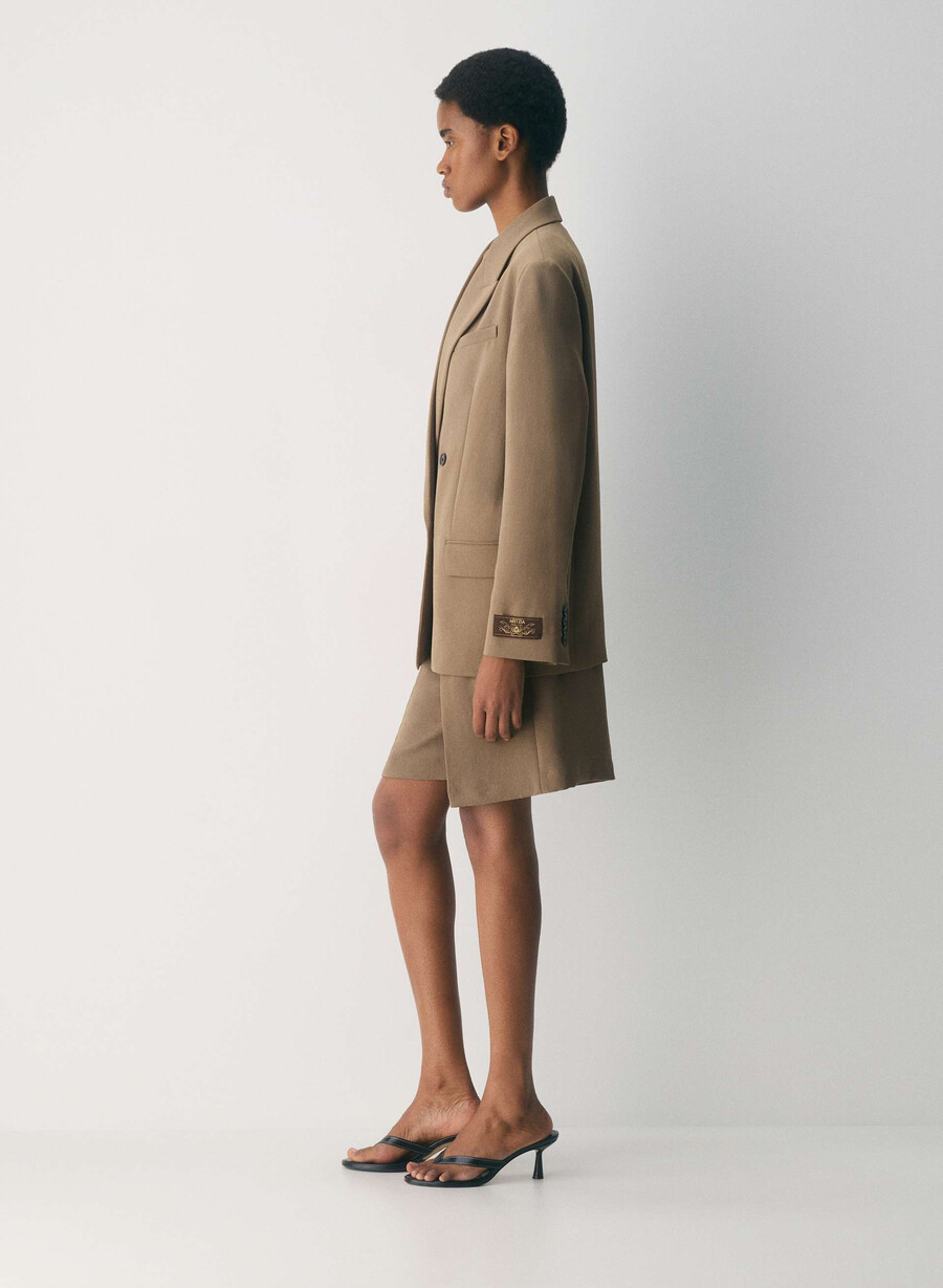 blazer garret - crepette folio marrone