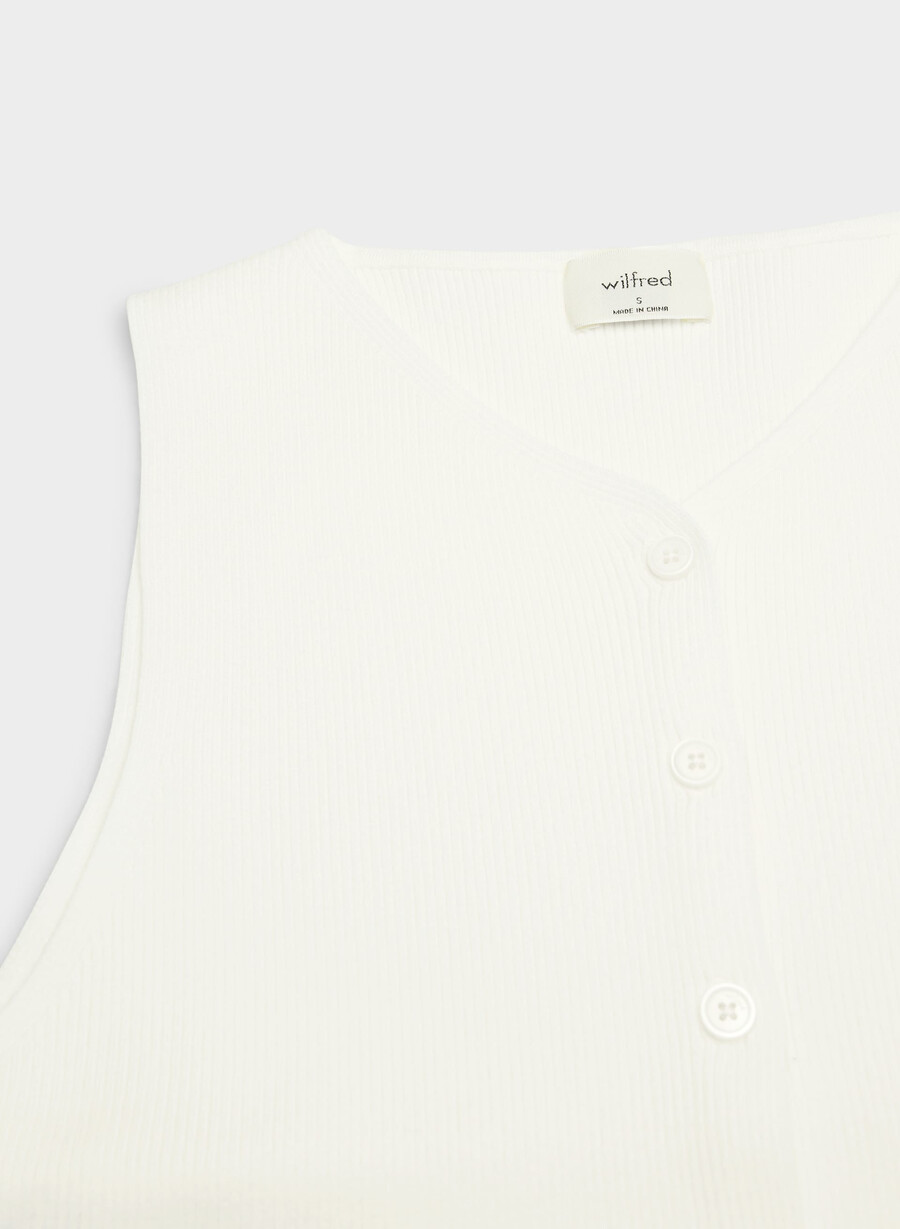 gilet in maglia da croquet - wonder yarn light birch