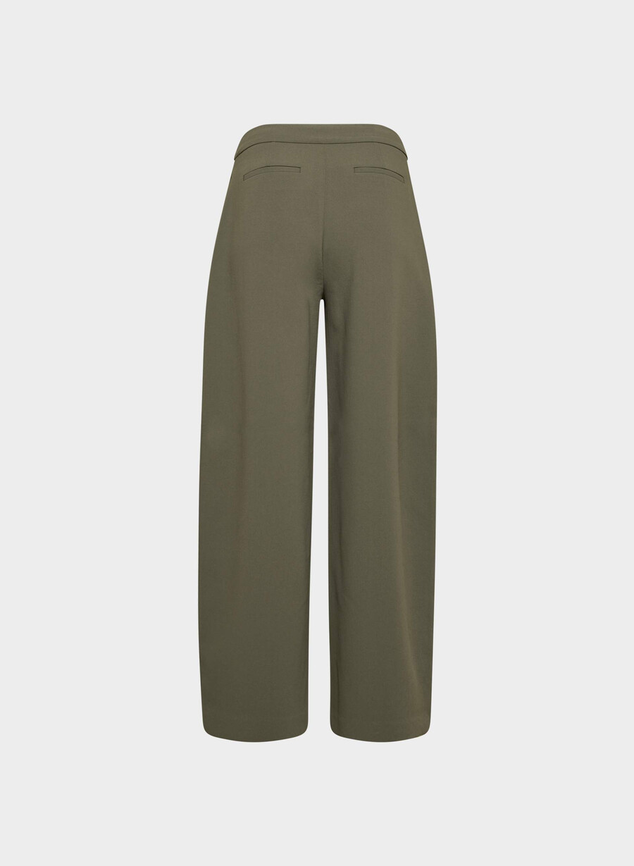 pantaloni helix barrel - crepette oliva scura