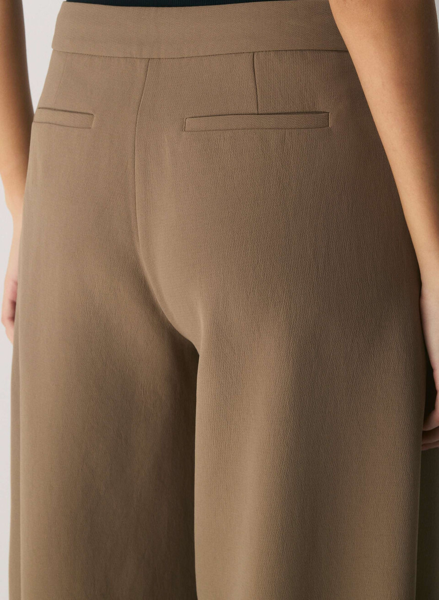 pantaloni helix barrel - crepette folio marrone