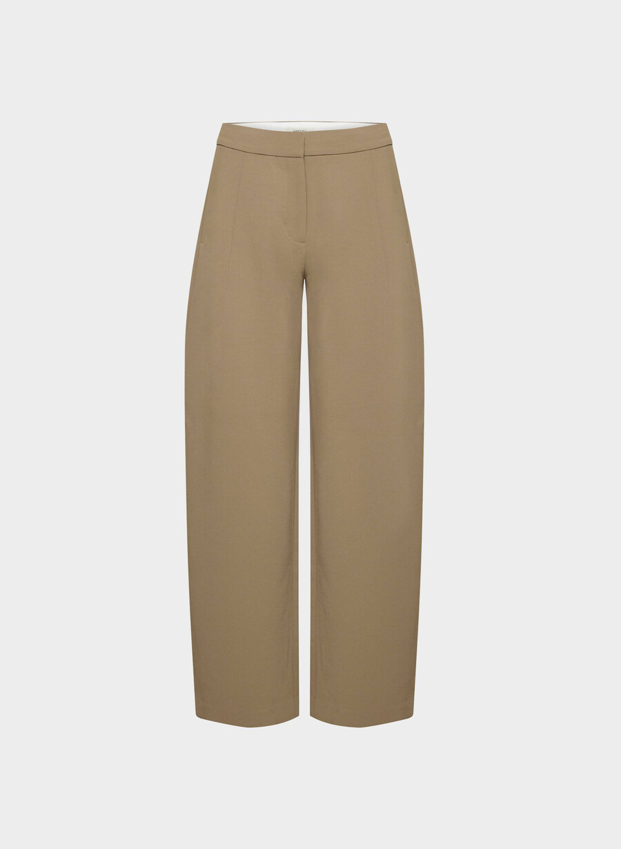 pantaloni helix barrel - crepette folio marrone