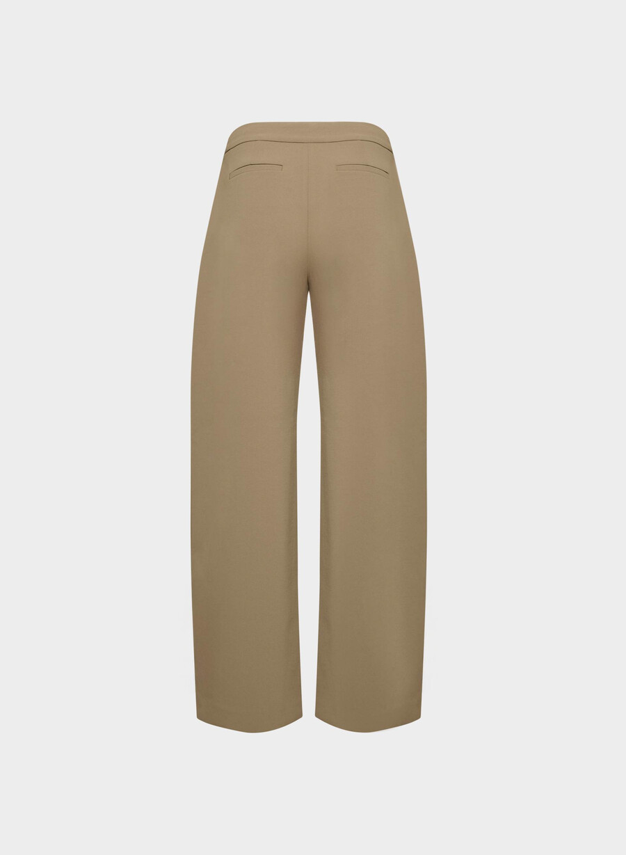 pantaloni helix barrel - crepette folio marrone