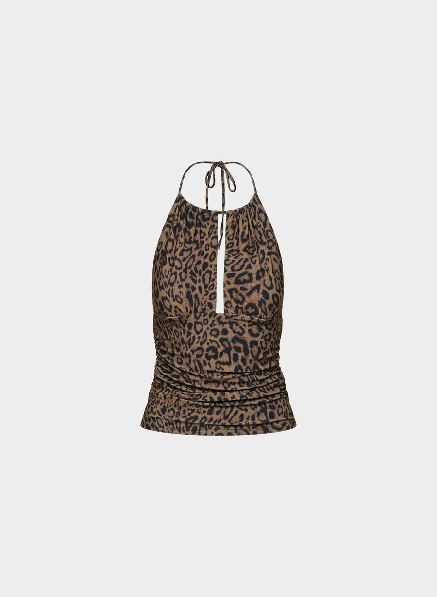 smooth matter odeum halter top cacao sabbiamulti