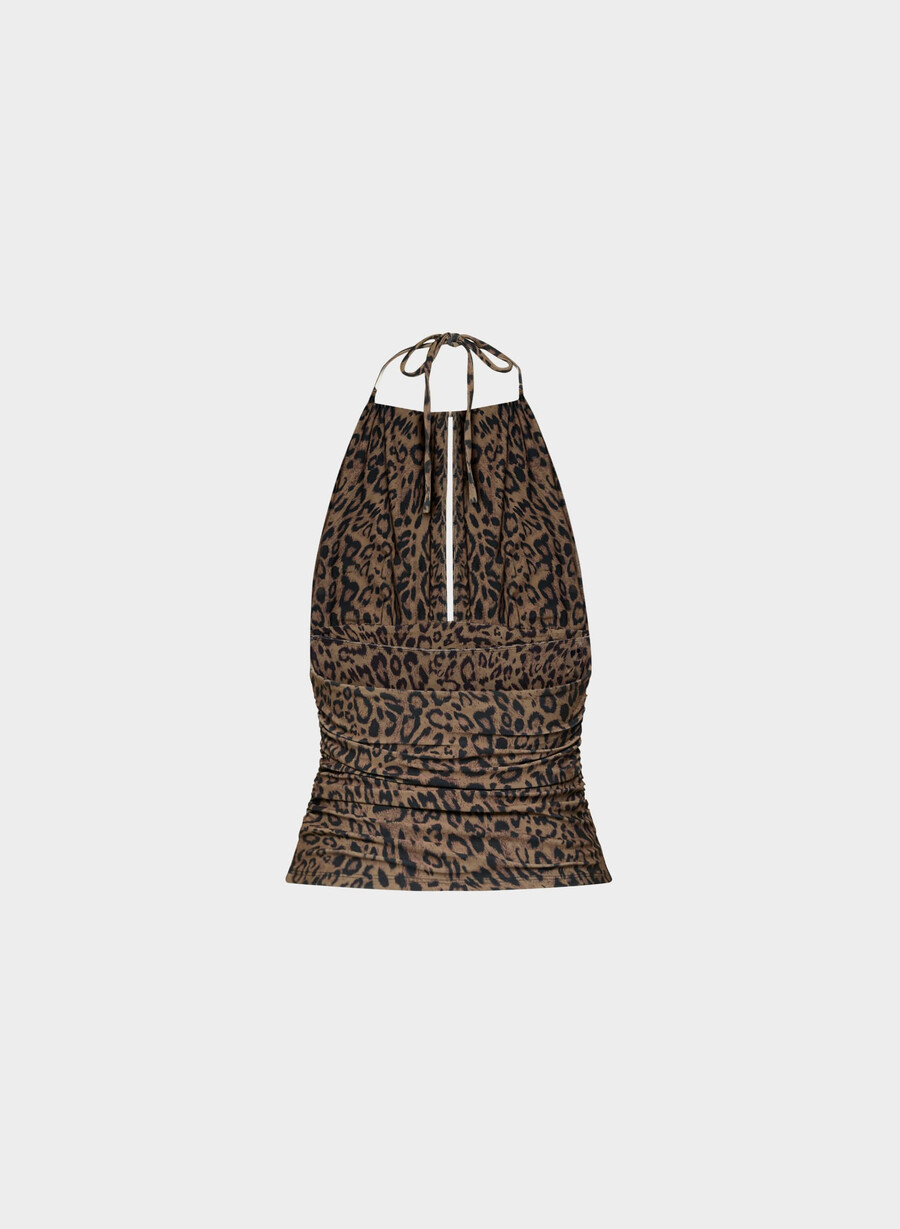 smooth matter odeum halter top cacao sabbiamulti