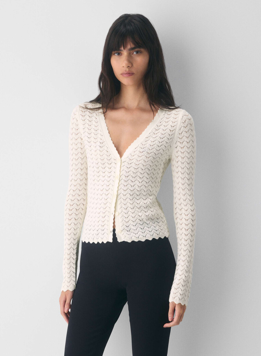 cardigan cotton charm create betulla chiara