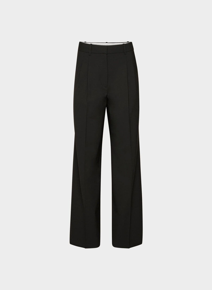 the effortless pant lana nero