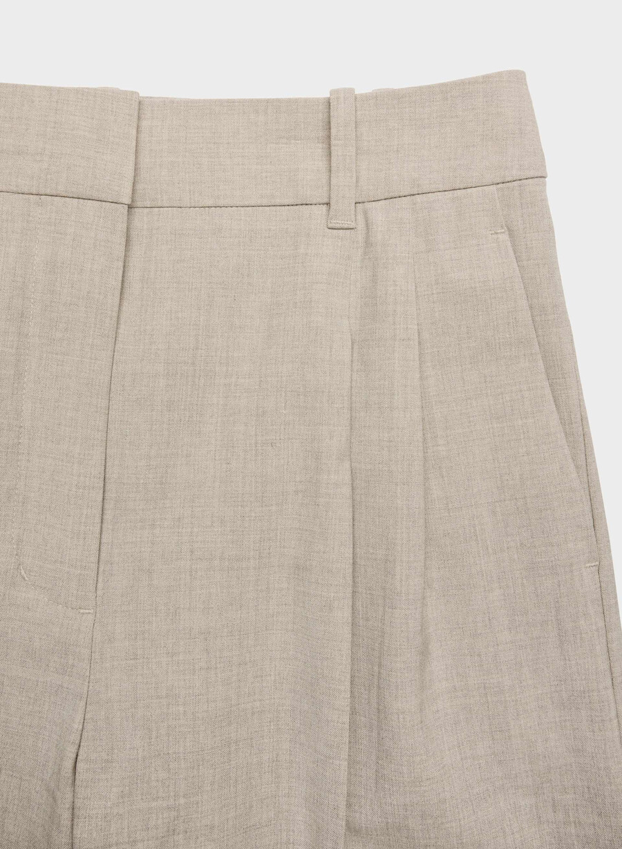 the effortless pant wool heather light noce moscata