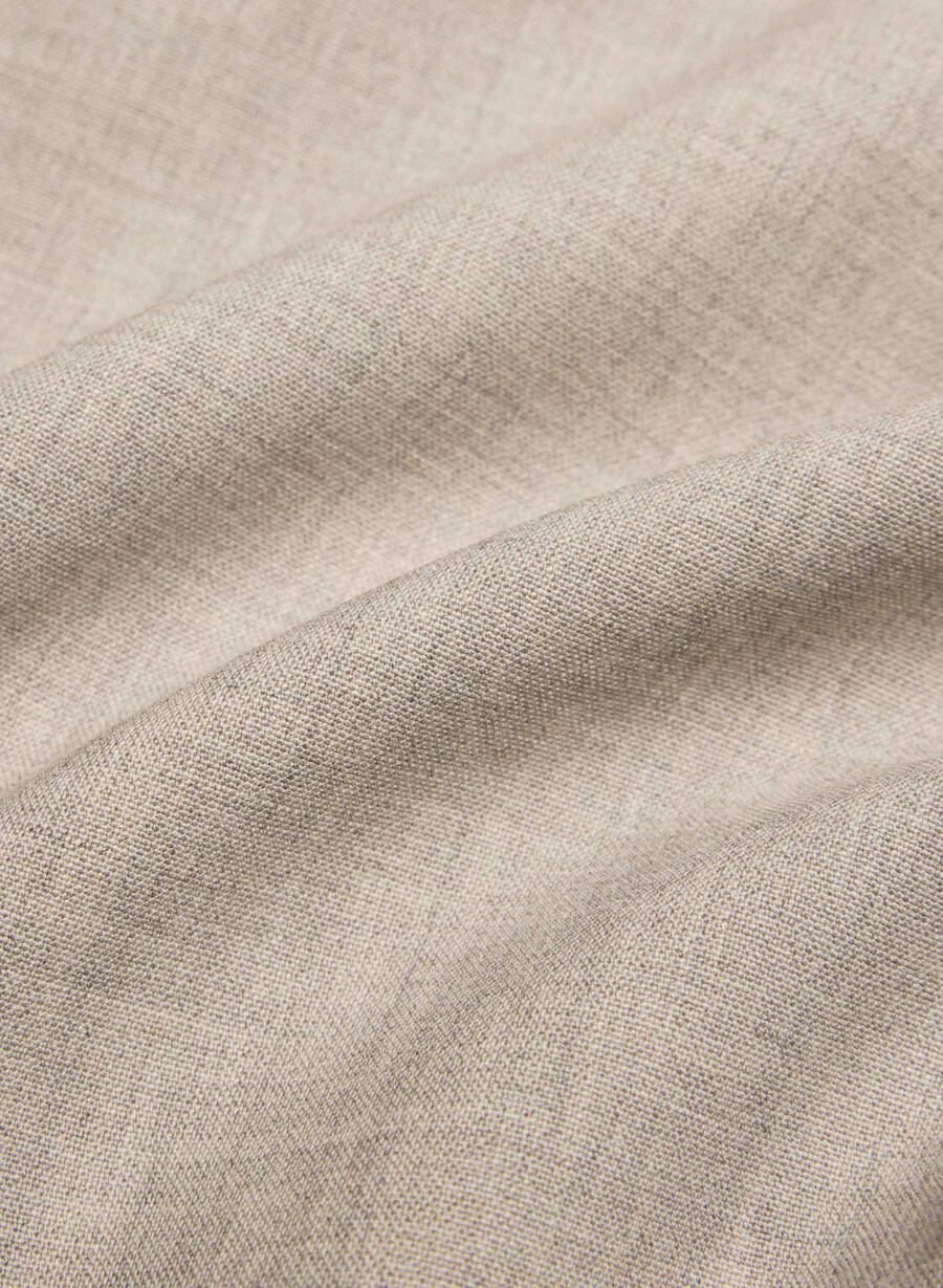 the effortless pant wool heather light noce moscata