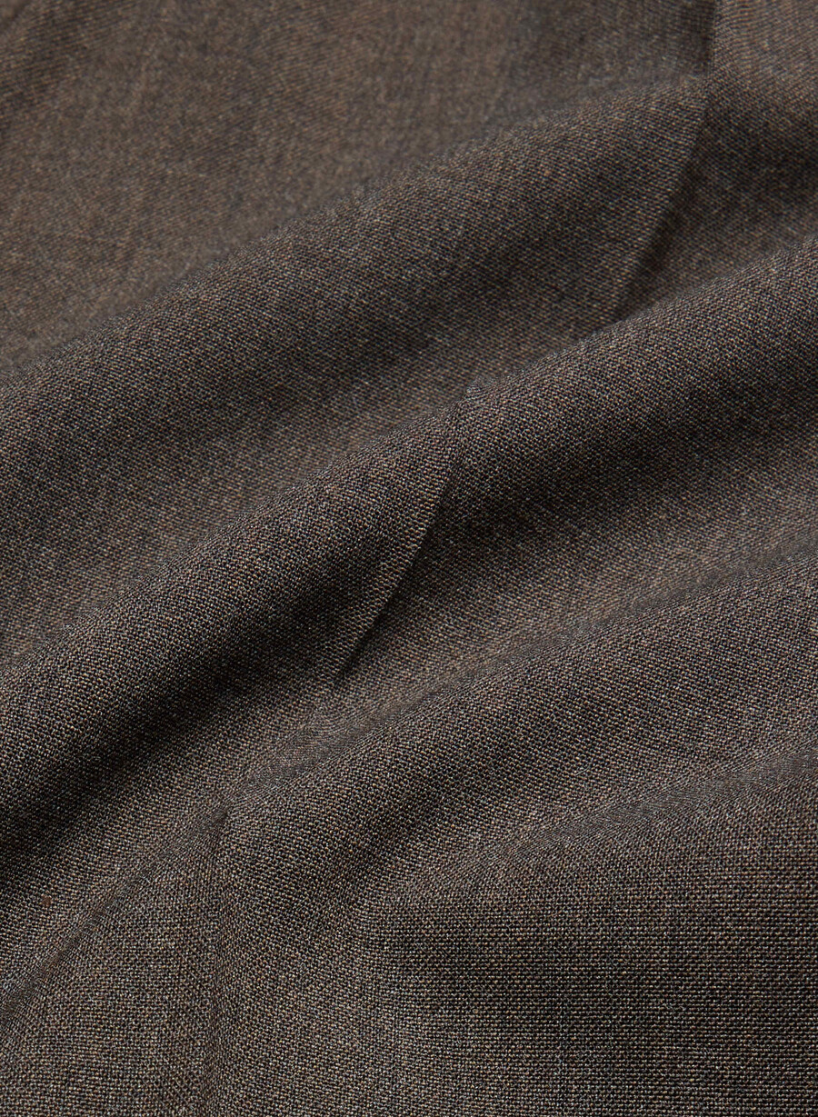 the effortless pant wool heather rich mocha brn