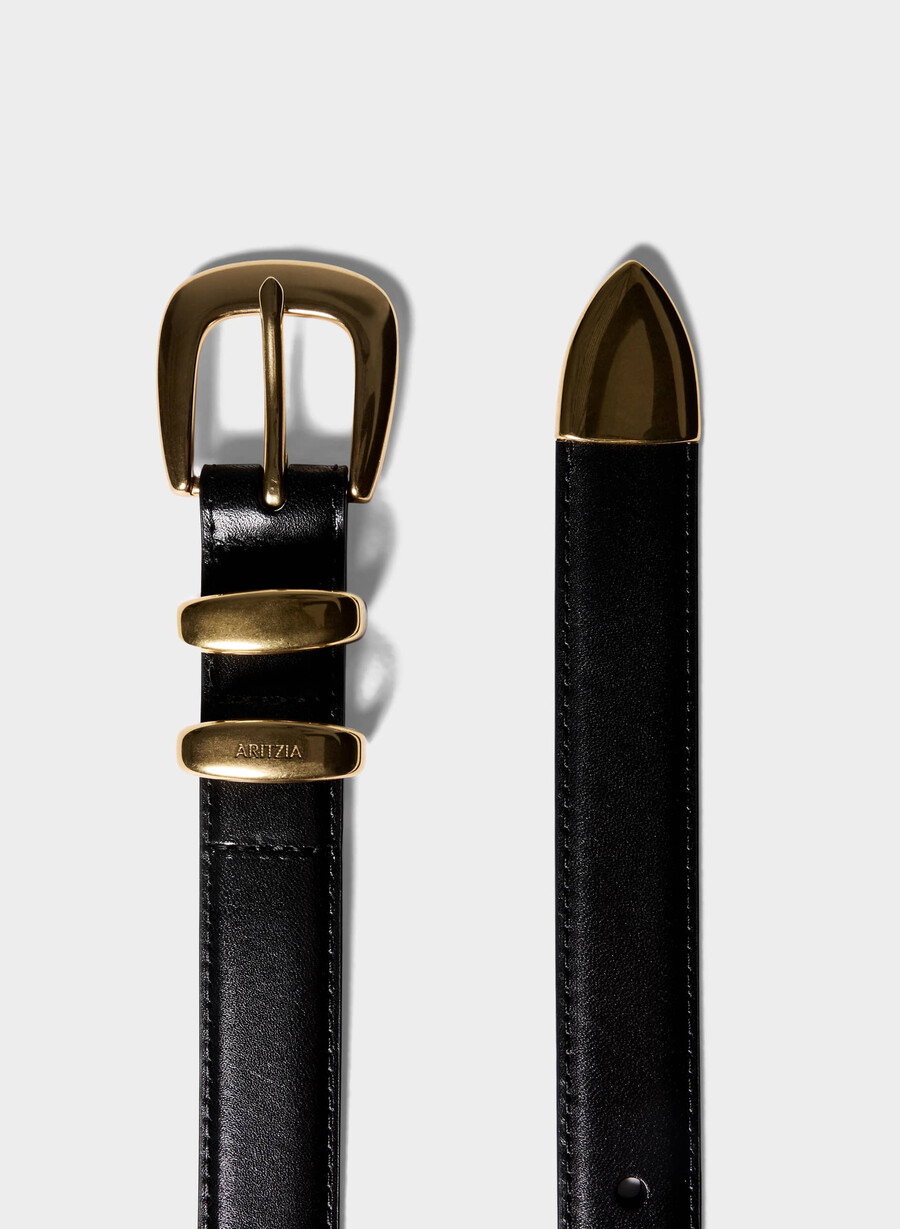 cintura leggendaria in pelle di ottone massiccio nerooro