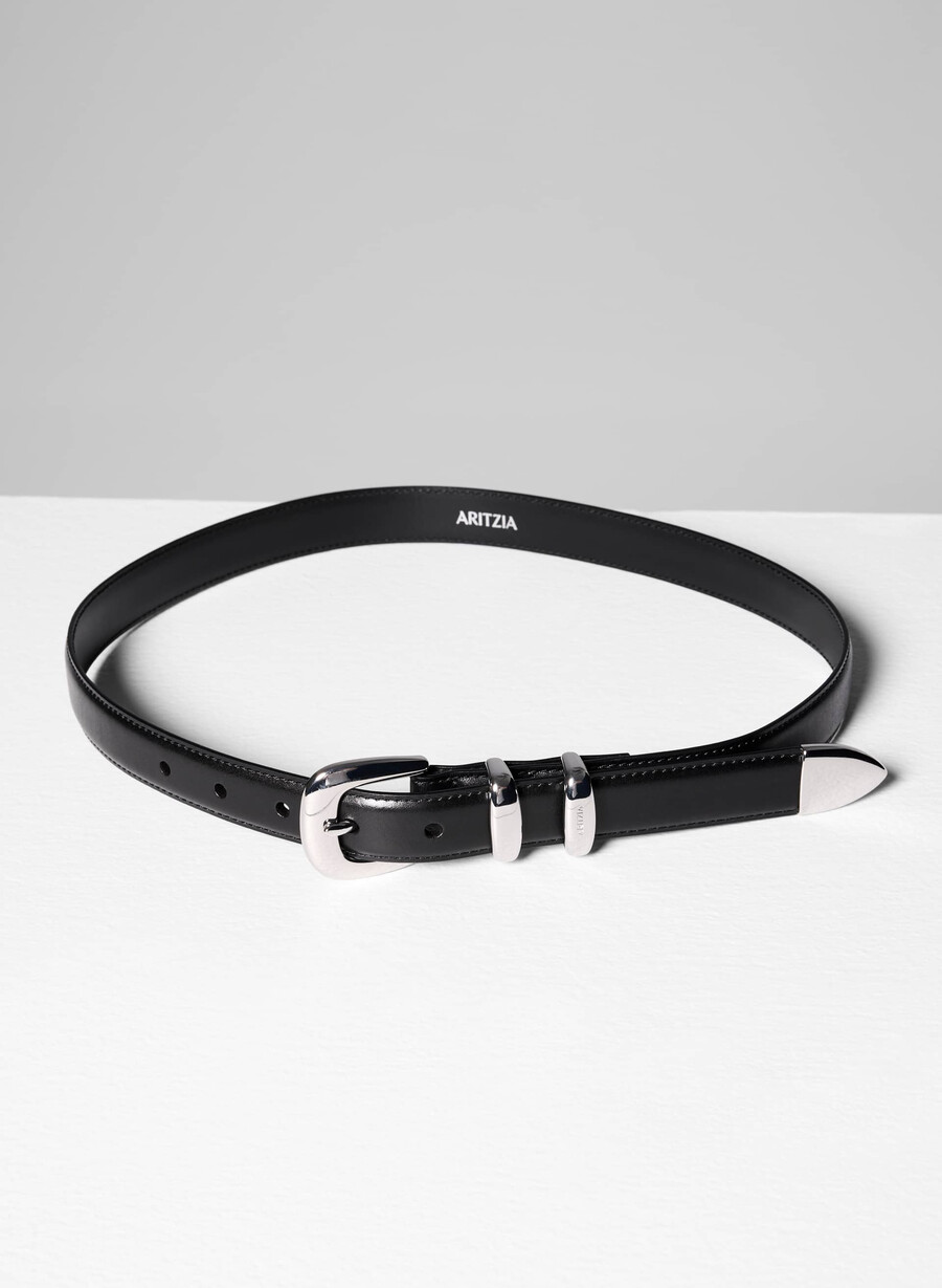 cintura leggendaria in pelle di ottone massiccio neroargento