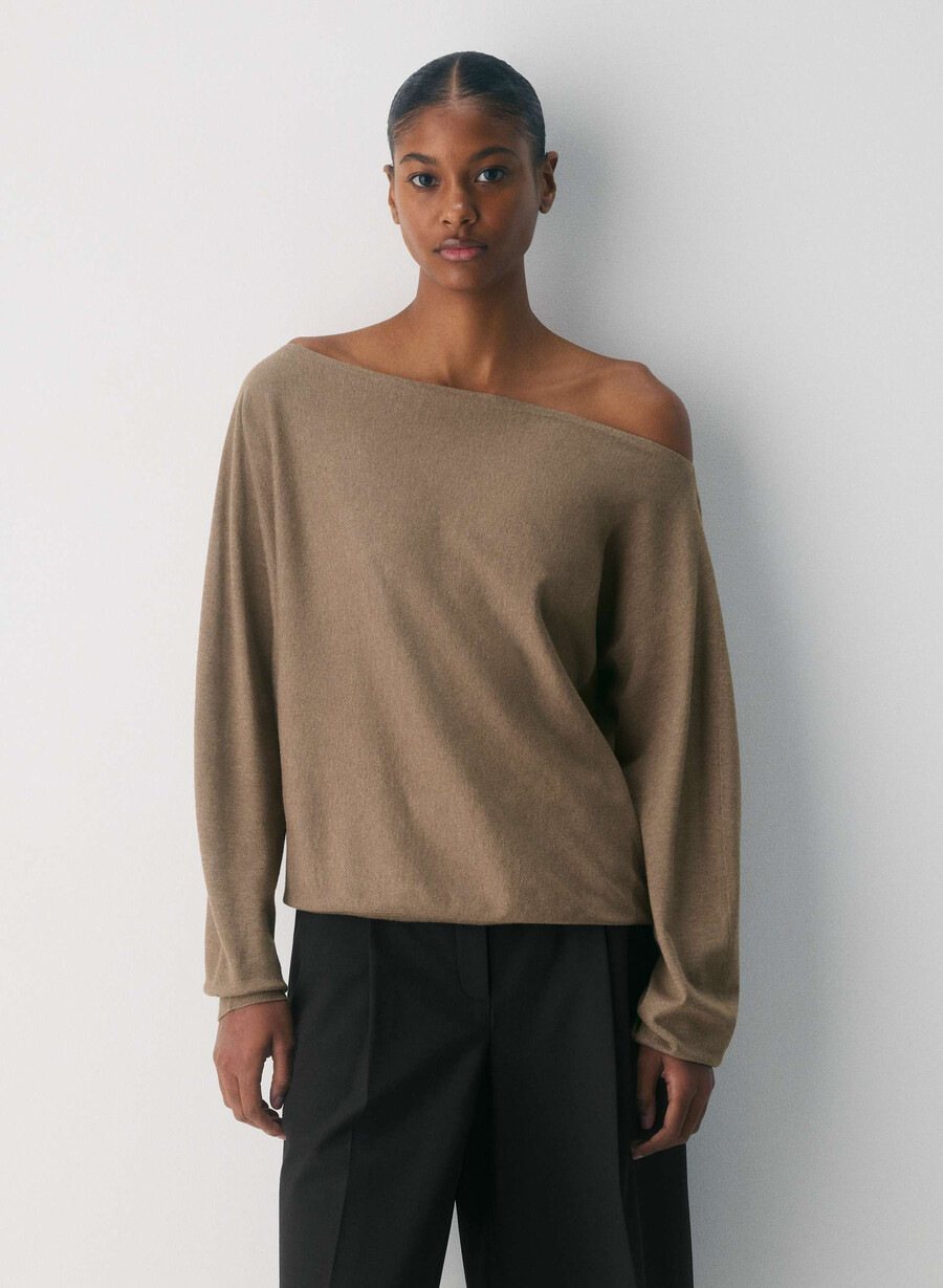 maglione ispiratore - wonder yarn rich mocha brown