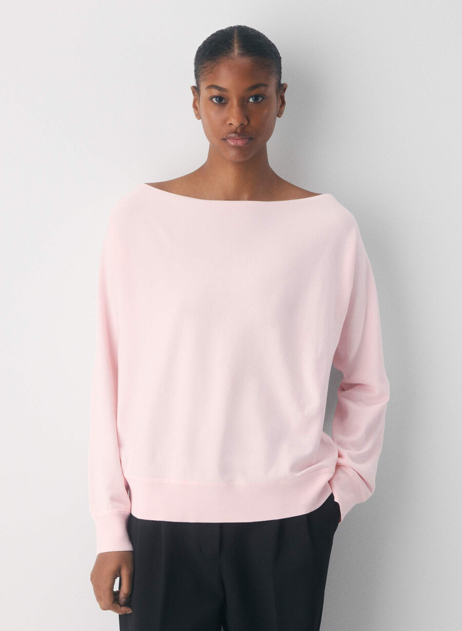 maglione ispiratore - wonder yarn villa pink