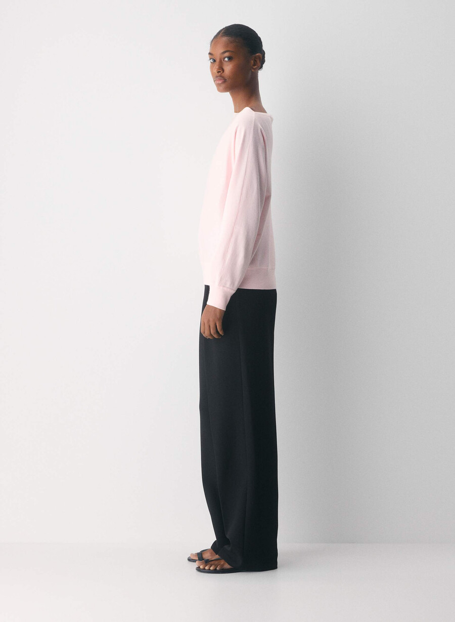 maglione ispiratore - wonder yarn villa pink