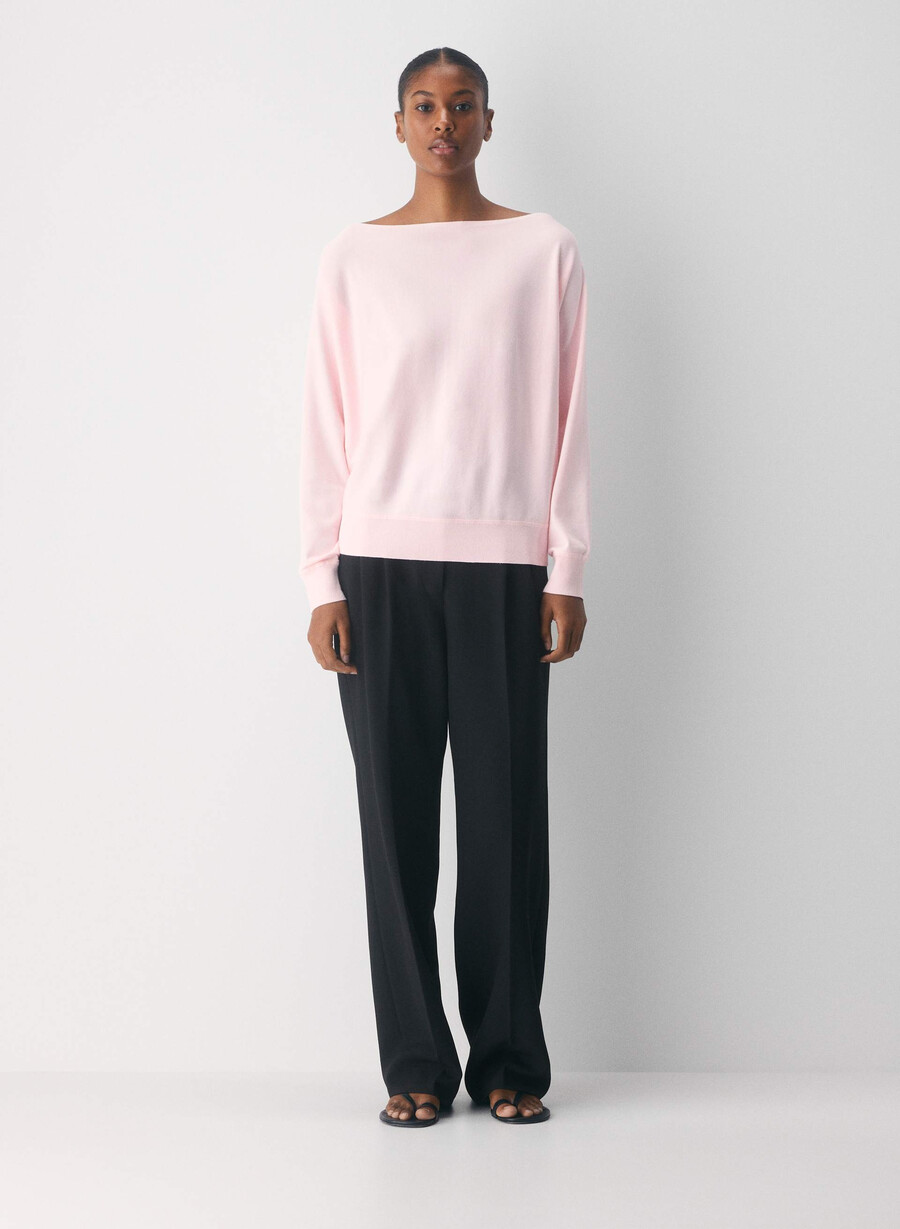 maglione ispiratore - wonder yarn villa pink