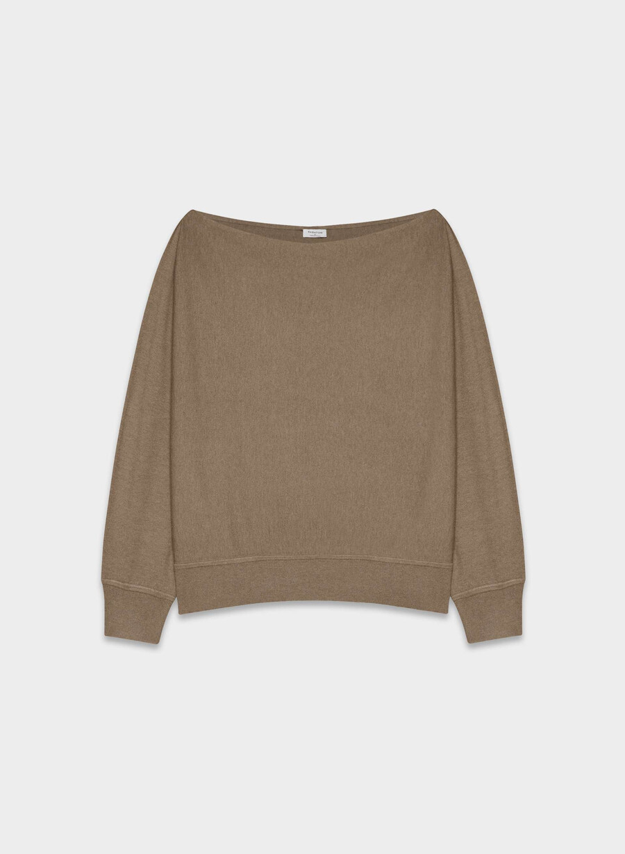 maglione inspiration - wonder yarn heather folio brown