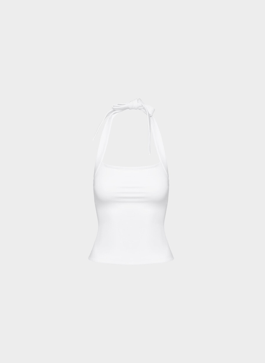 top con scollo allamericana casual contour optimum bianco