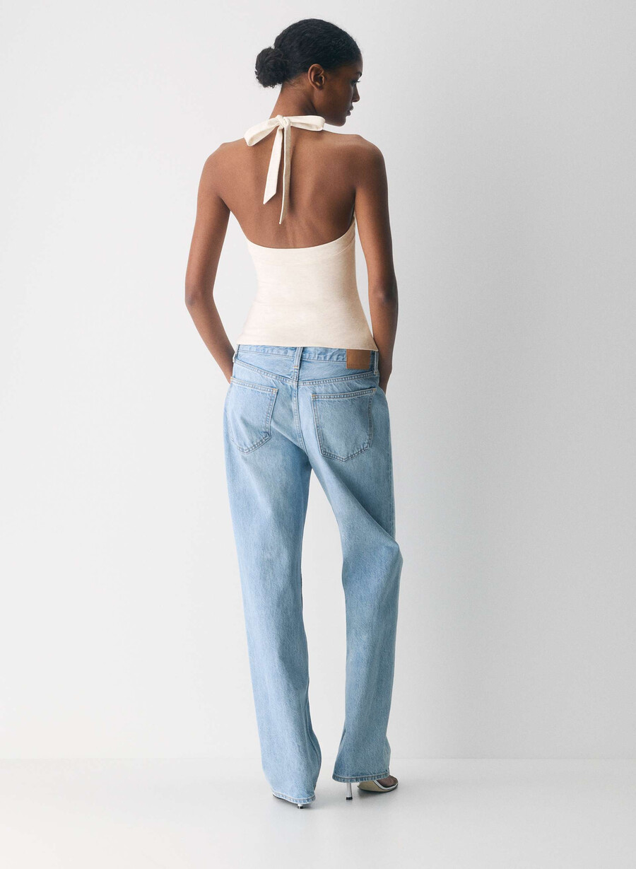 top con scollo allamericana casual contour optimum heather light oatmea