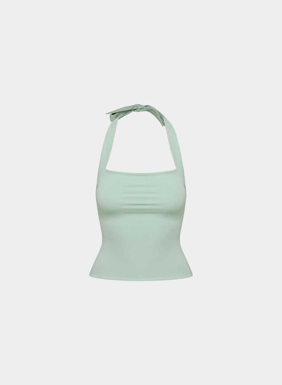 top con scollo a v casual contour optimum terrace sage