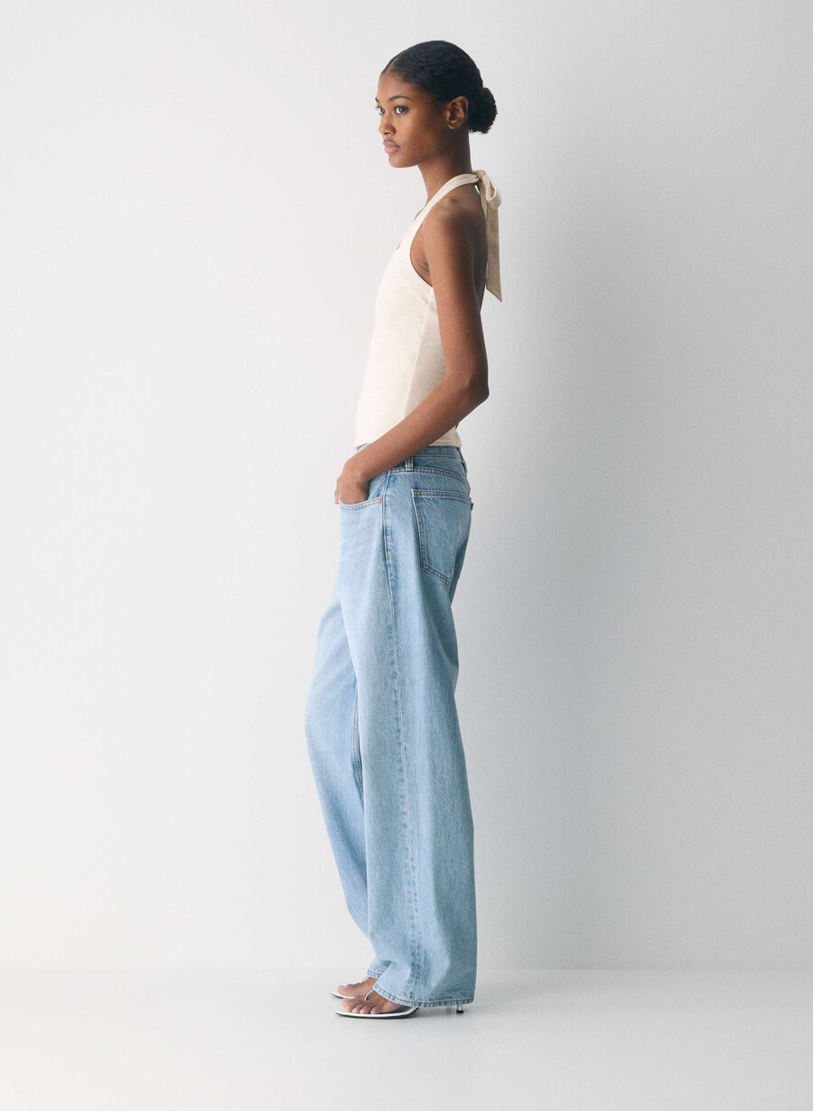 top con scollo a v casual contour optimum terrace sage