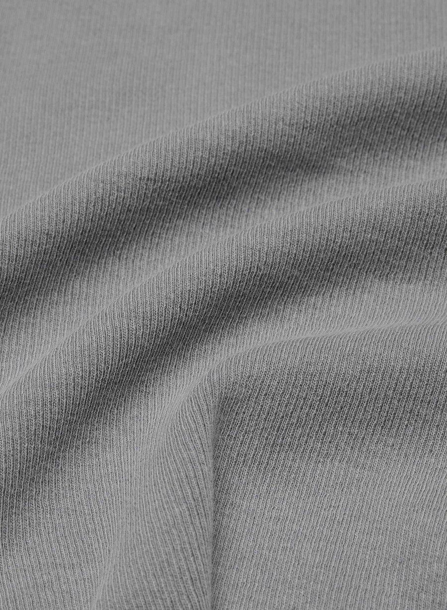 t-shirt homestretch rib cassette con maniche a cappuccio vintage rvrtstn grigio