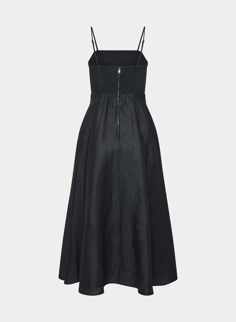 abito in lino anecdote dark navy