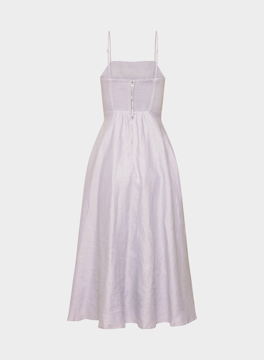 abito in lino anecdote wildflower lilla