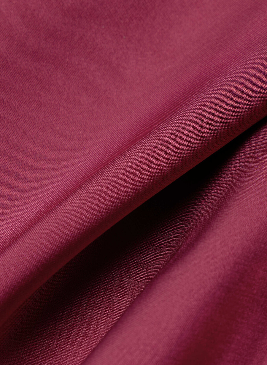 abito con scollo allamericana in raso nightscape juicy rose