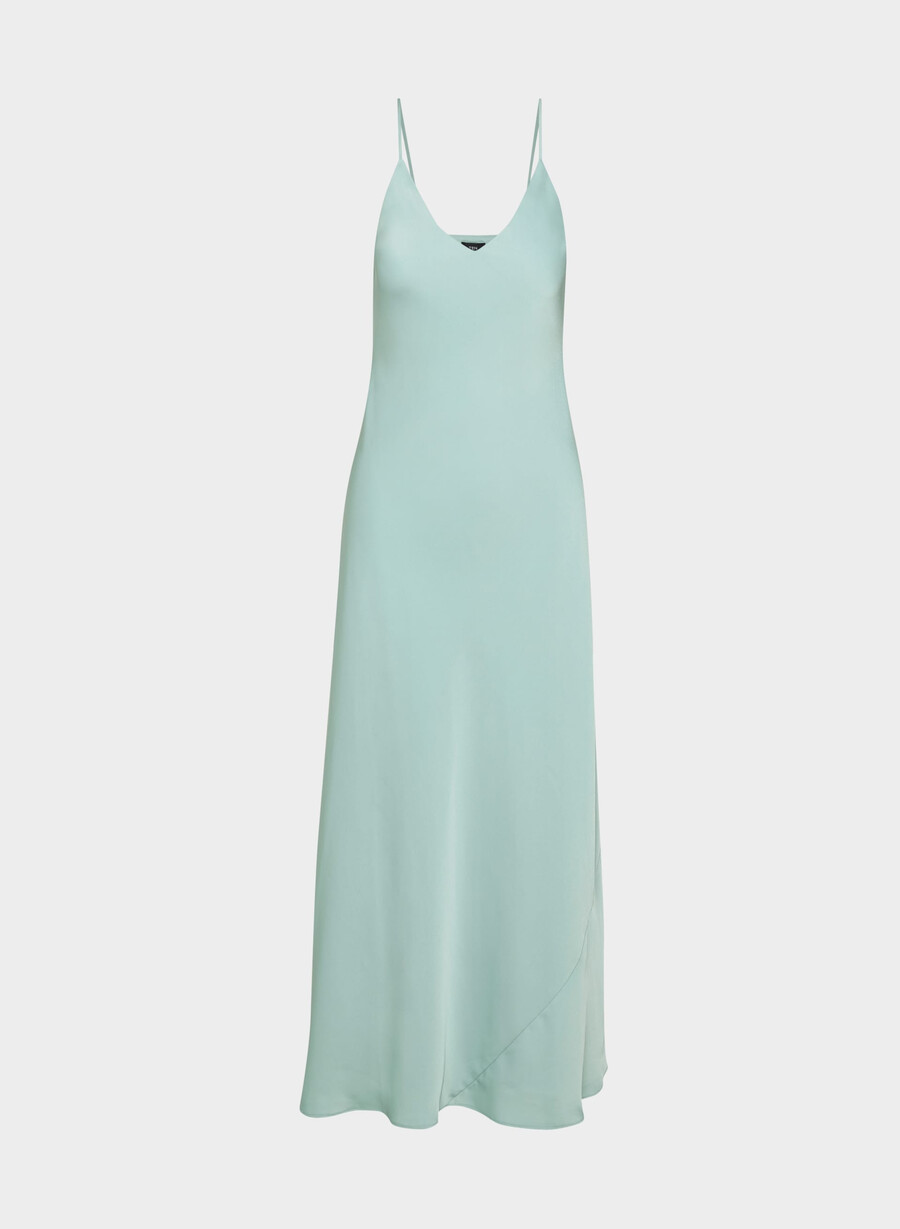 abito in raso luminaire goddess sage