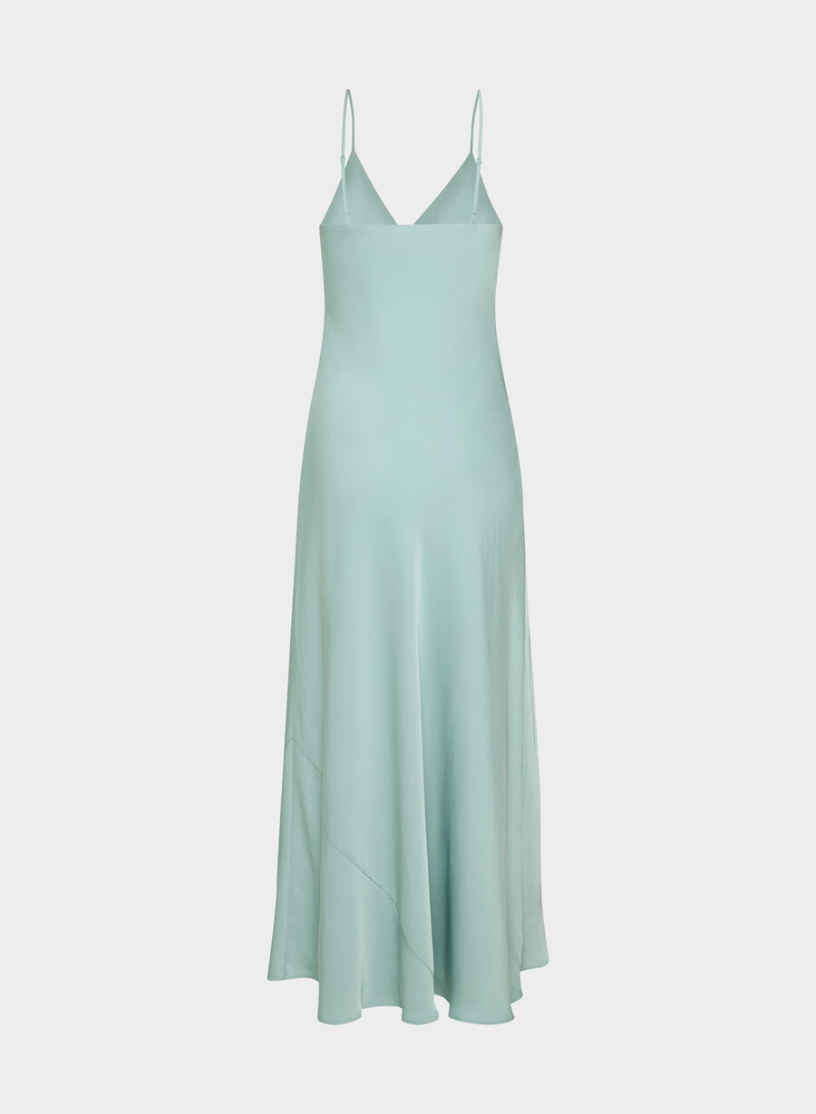 abito in raso luminaire goddess sage