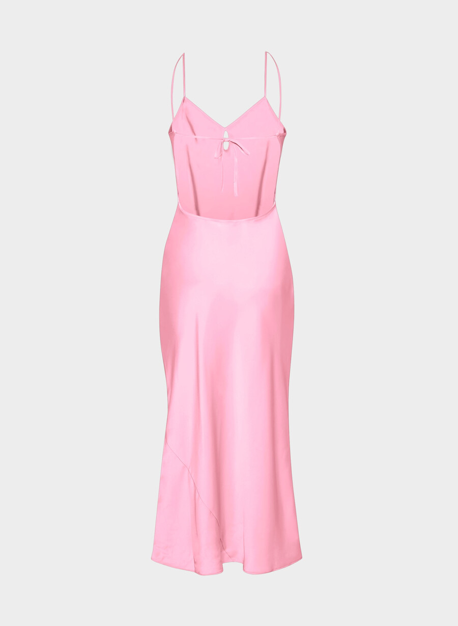abito in raso duskfall jellybean pink