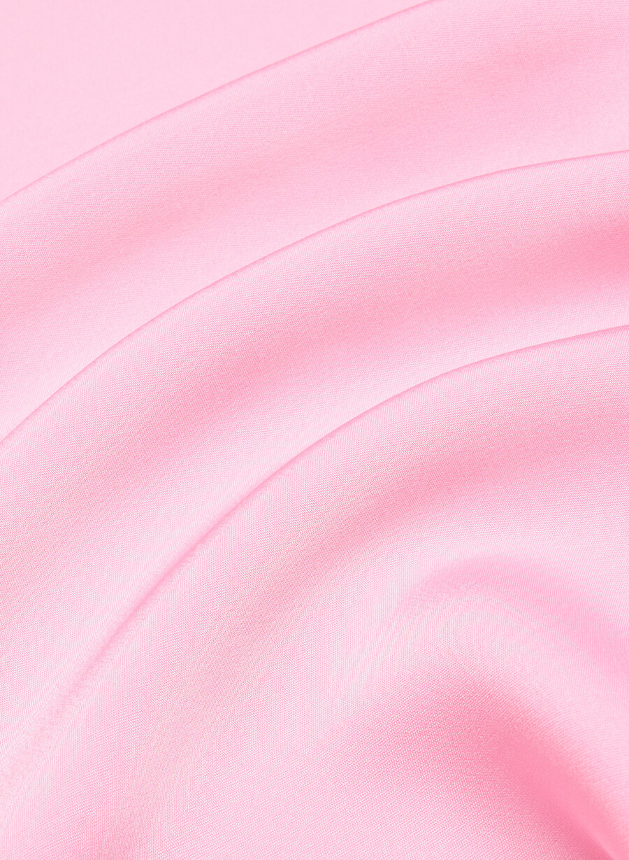 abito in raso candela jellybean pink