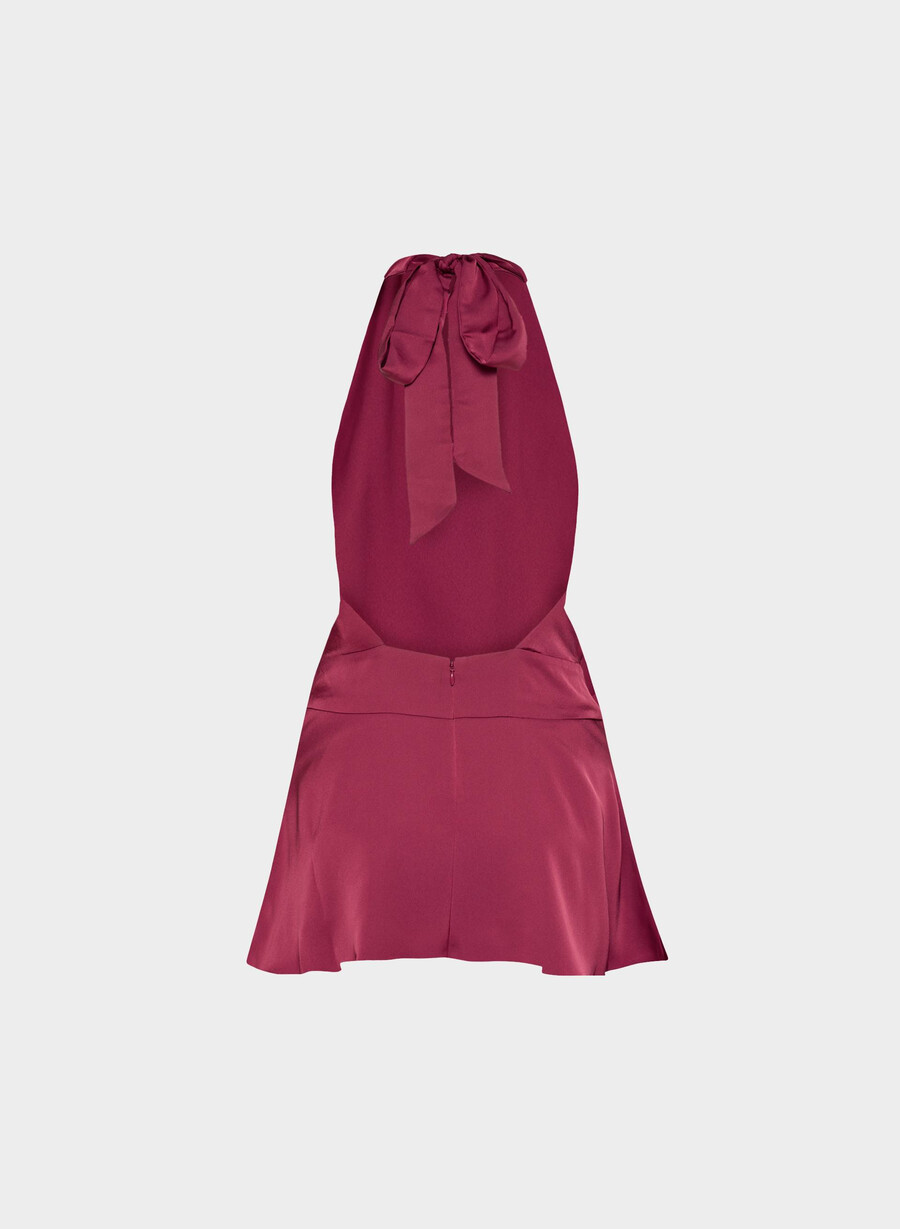 abito in raso posse juicy rose