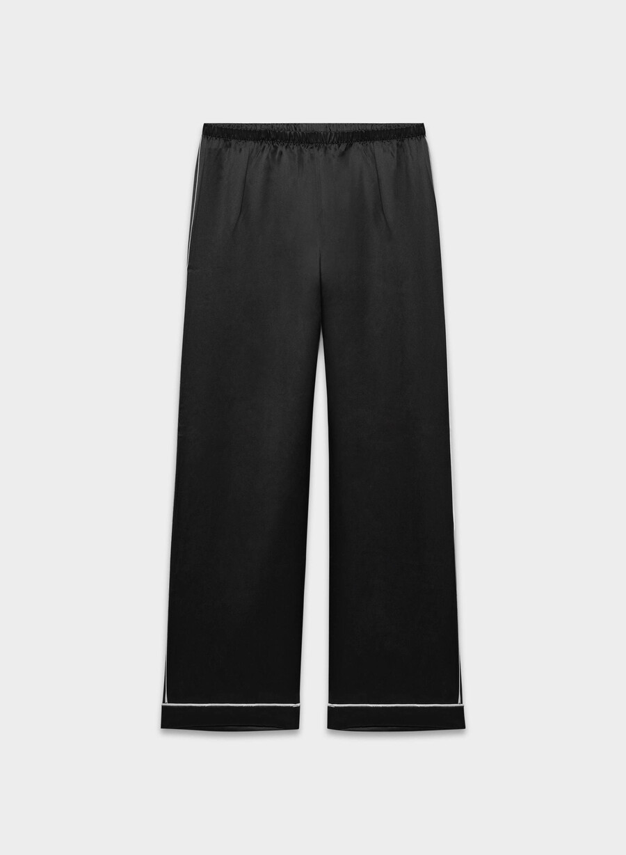 pantaloni del pigiama in seta nightside nero