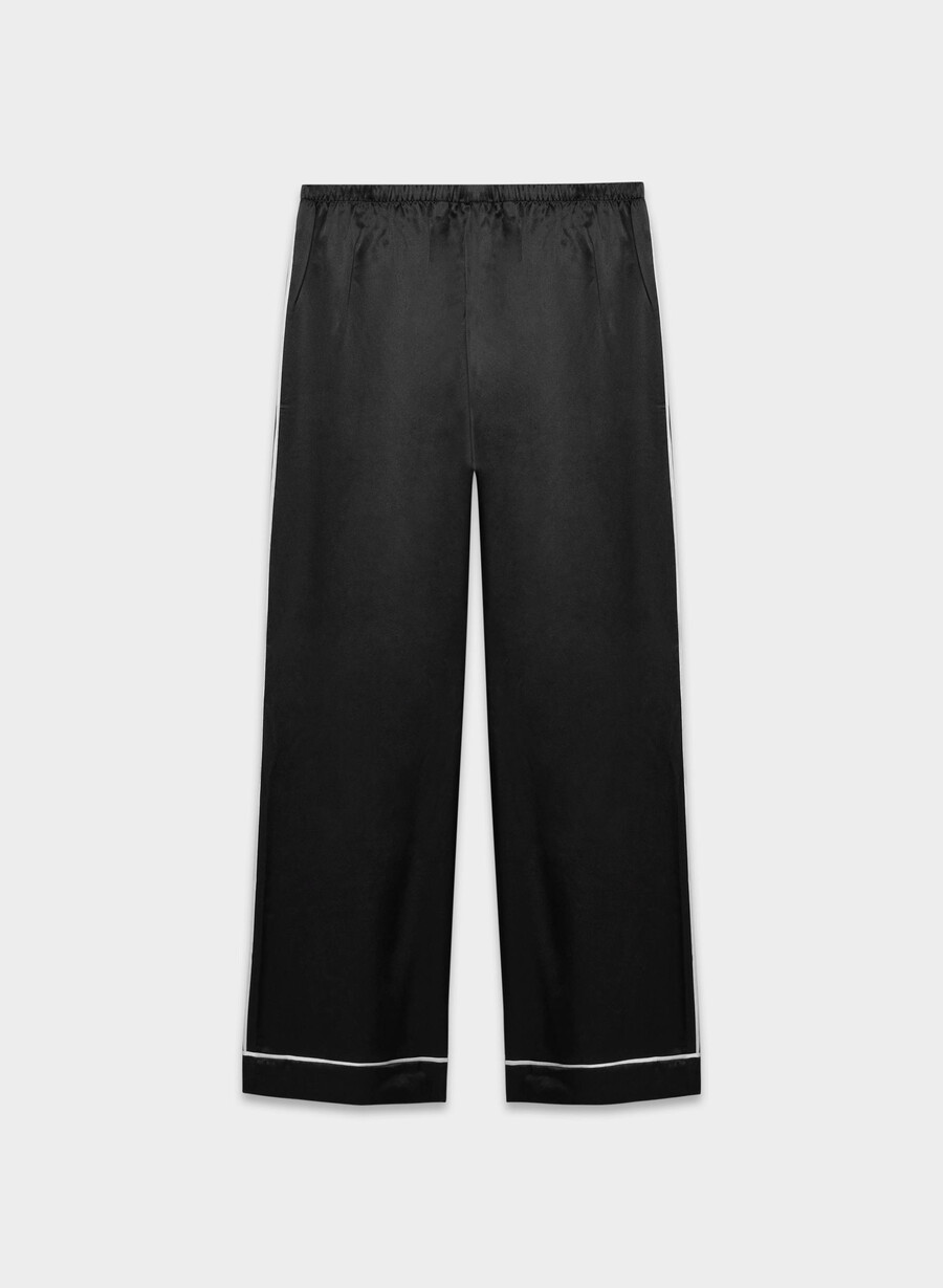 pantaloni del pigiama in seta nightside nero