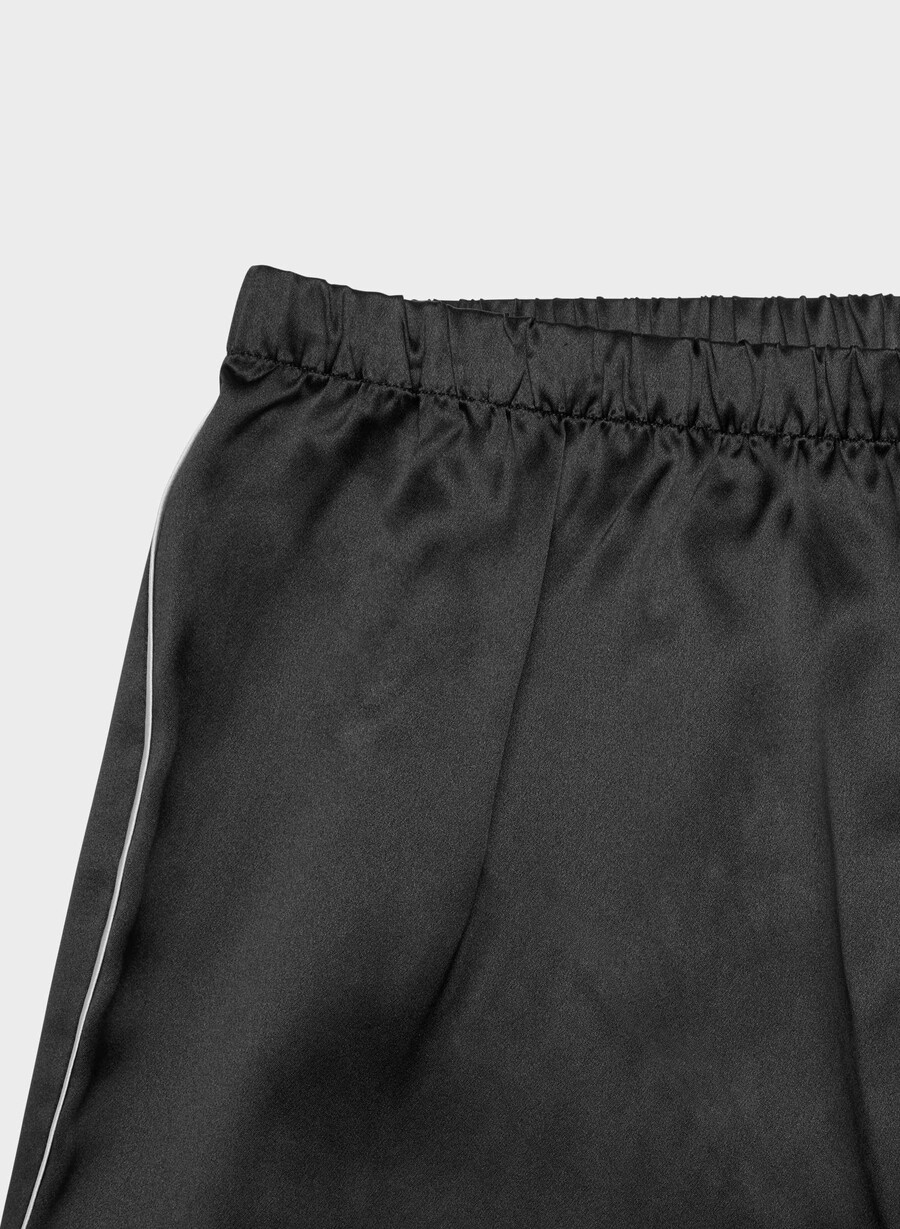 pantaloni del pigiama in seta nightside nero