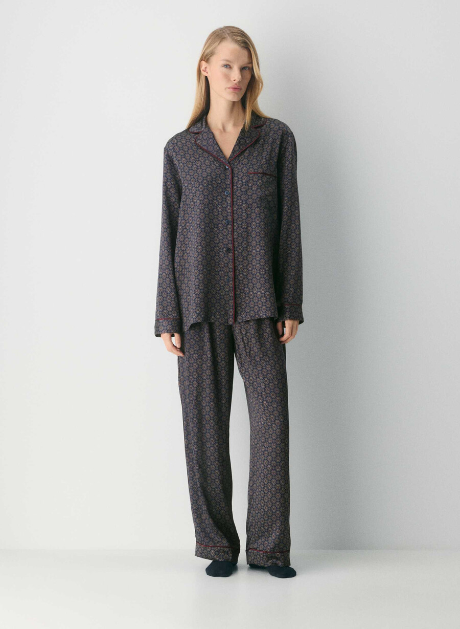 pantaloni del pigiama in seta nightside admiralcardamon
