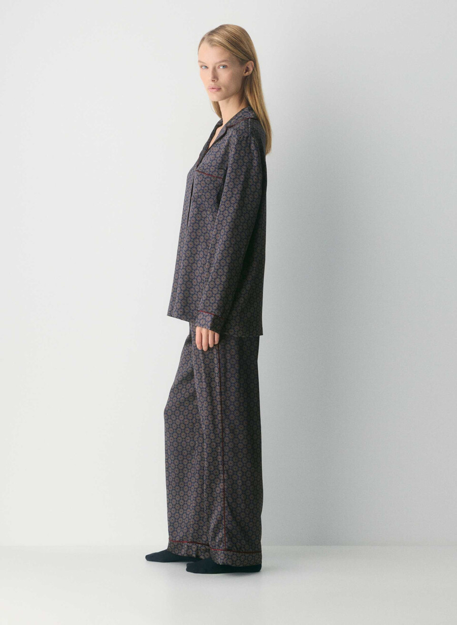 pantaloni del pigiama in seta nightside admiralcardamon