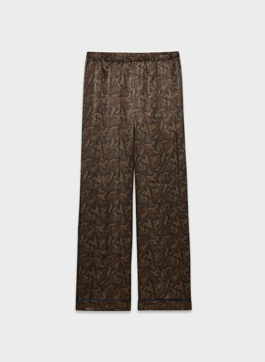 pantaloni del pigiama in seta nightside drk nt nvycnmn