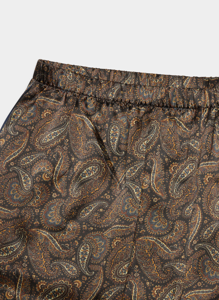 pantaloni del pigiama in seta nightside drk nt nvycnmn