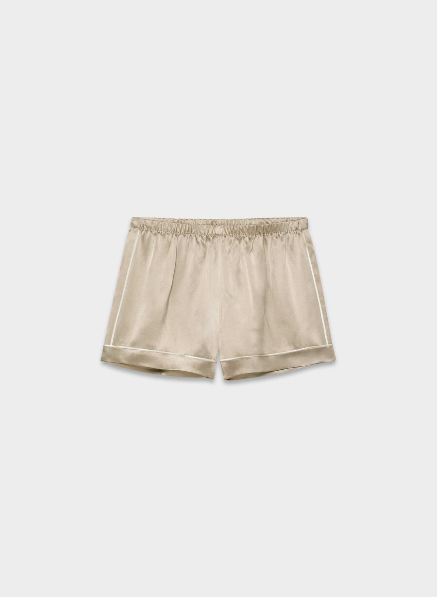 boxer da pigiama in seta nightside marcona beige