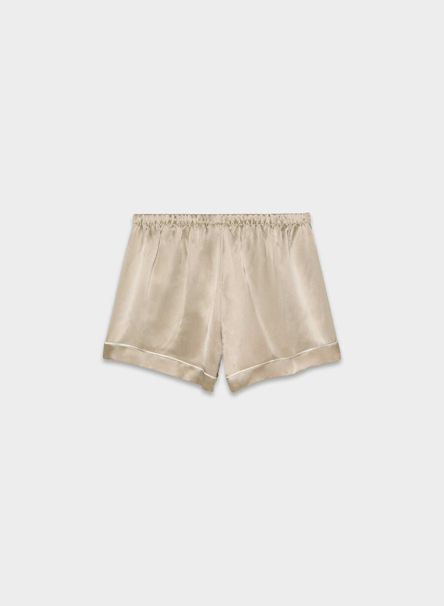 boxer da pigiama in seta nightside marcona beige